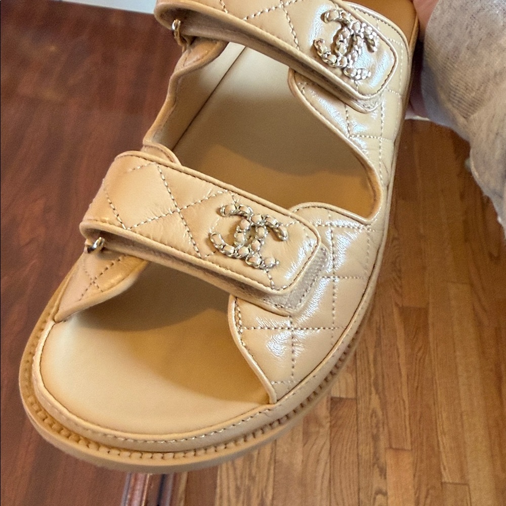 Chanel quilted dad sandals. Size 40 - Picture 6 of 13